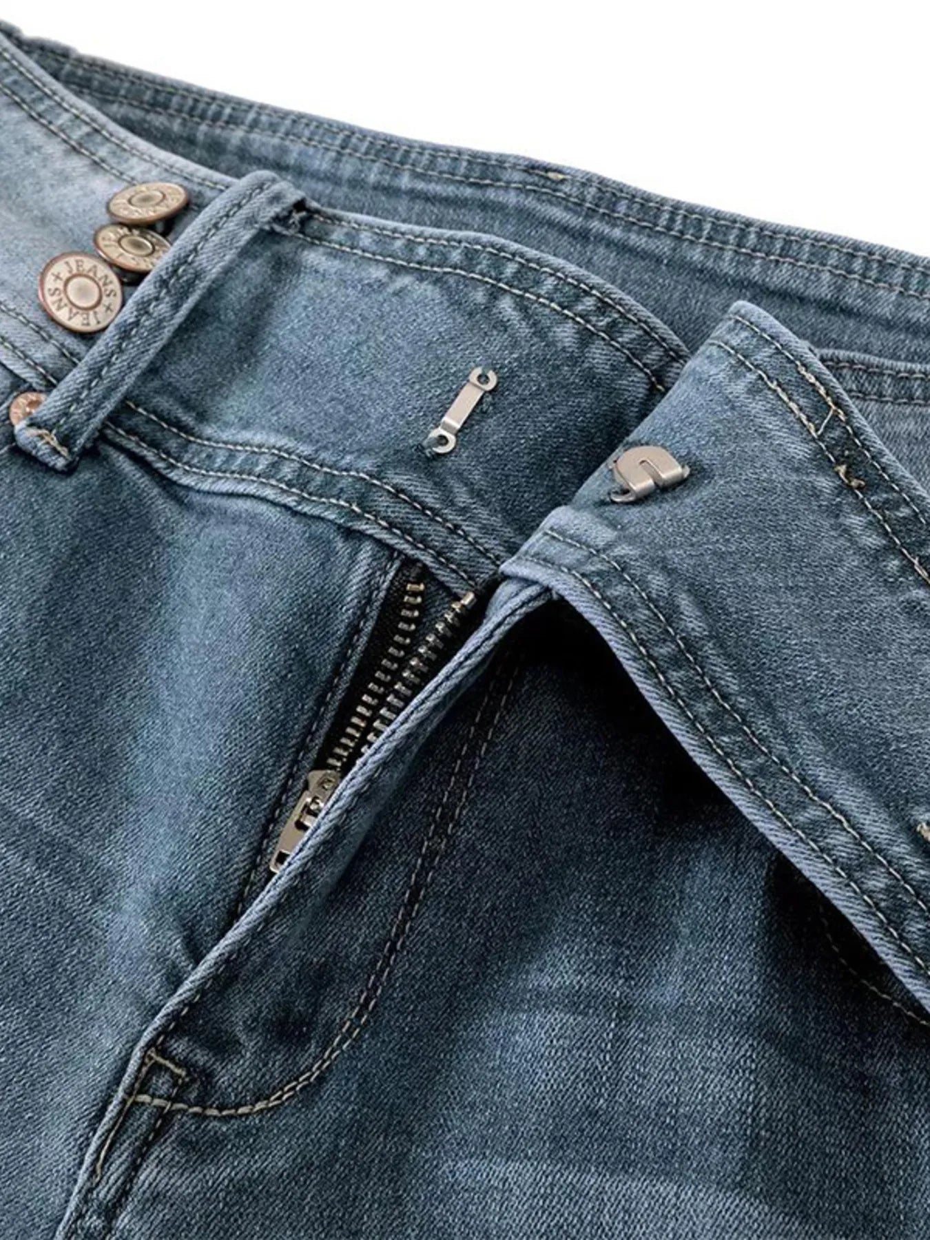 Full Size Vintage Wash Flare Jeans Plus Size