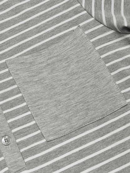 Striped Long Sleeve Lounge Dress