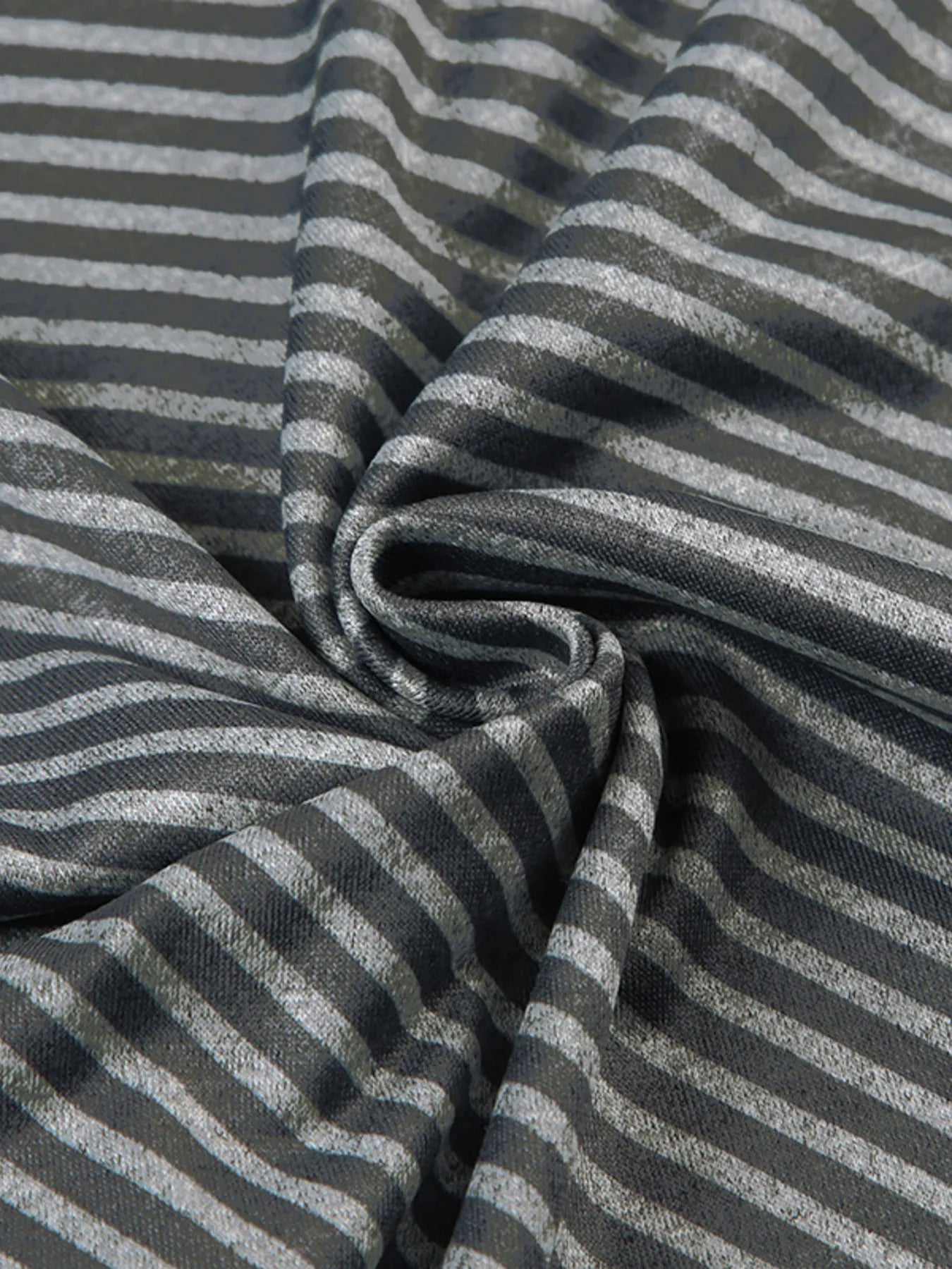 Striped Single Shoulder T-Shirt