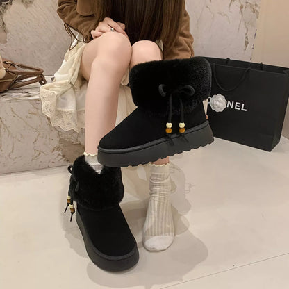 Round Toe Platform Boots