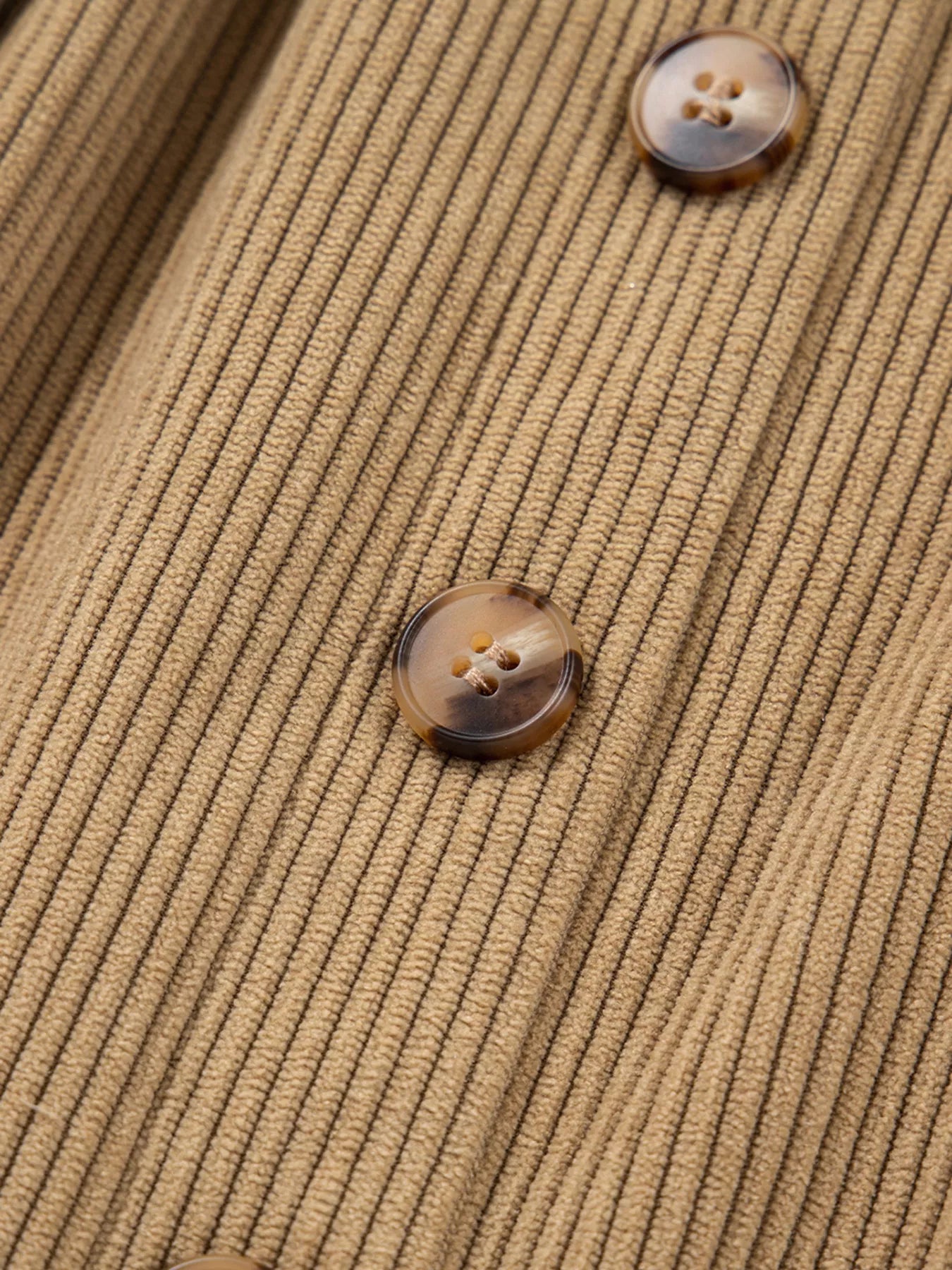 Corduroy Buttoned Front Mini Skirt