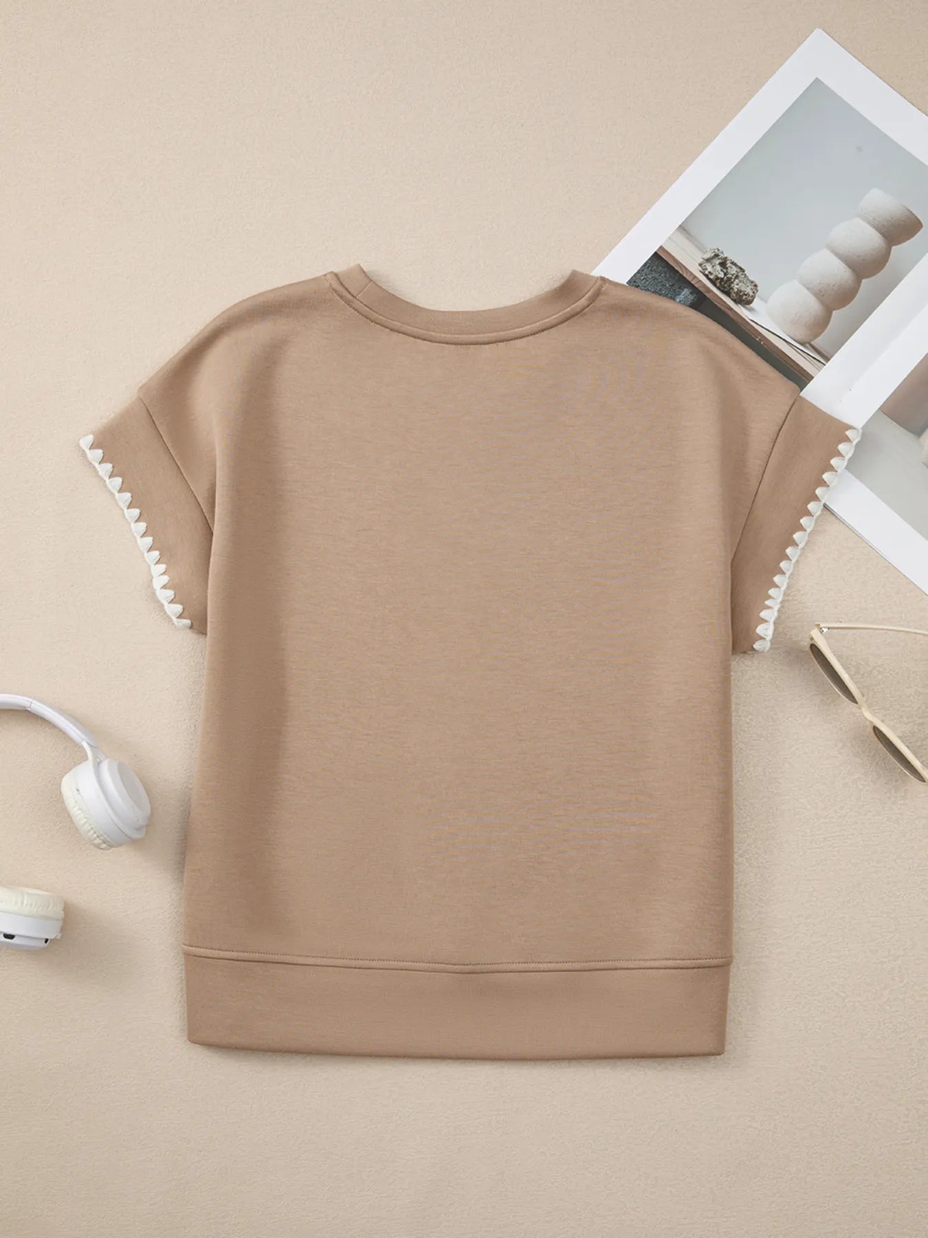 Contrast Trim Short Sleeve T-Shirt