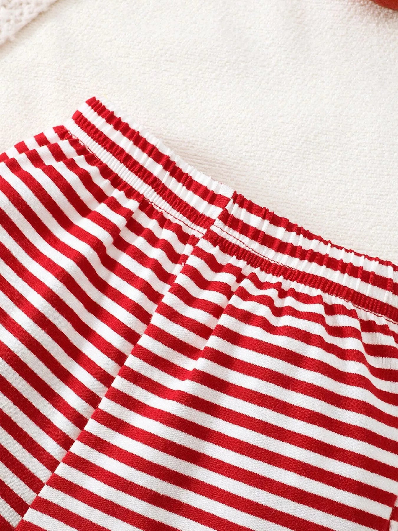 Children's Christmas Santa Striped Pajama Set