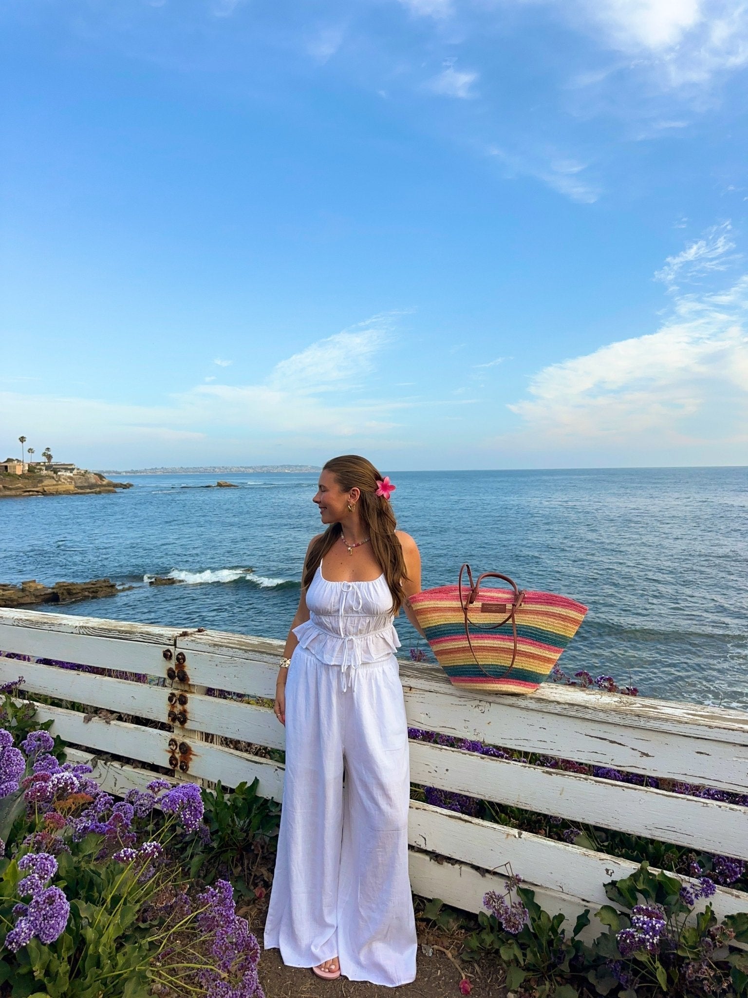 Abigail White Linen Cami and Pant Set - FINAL SALE