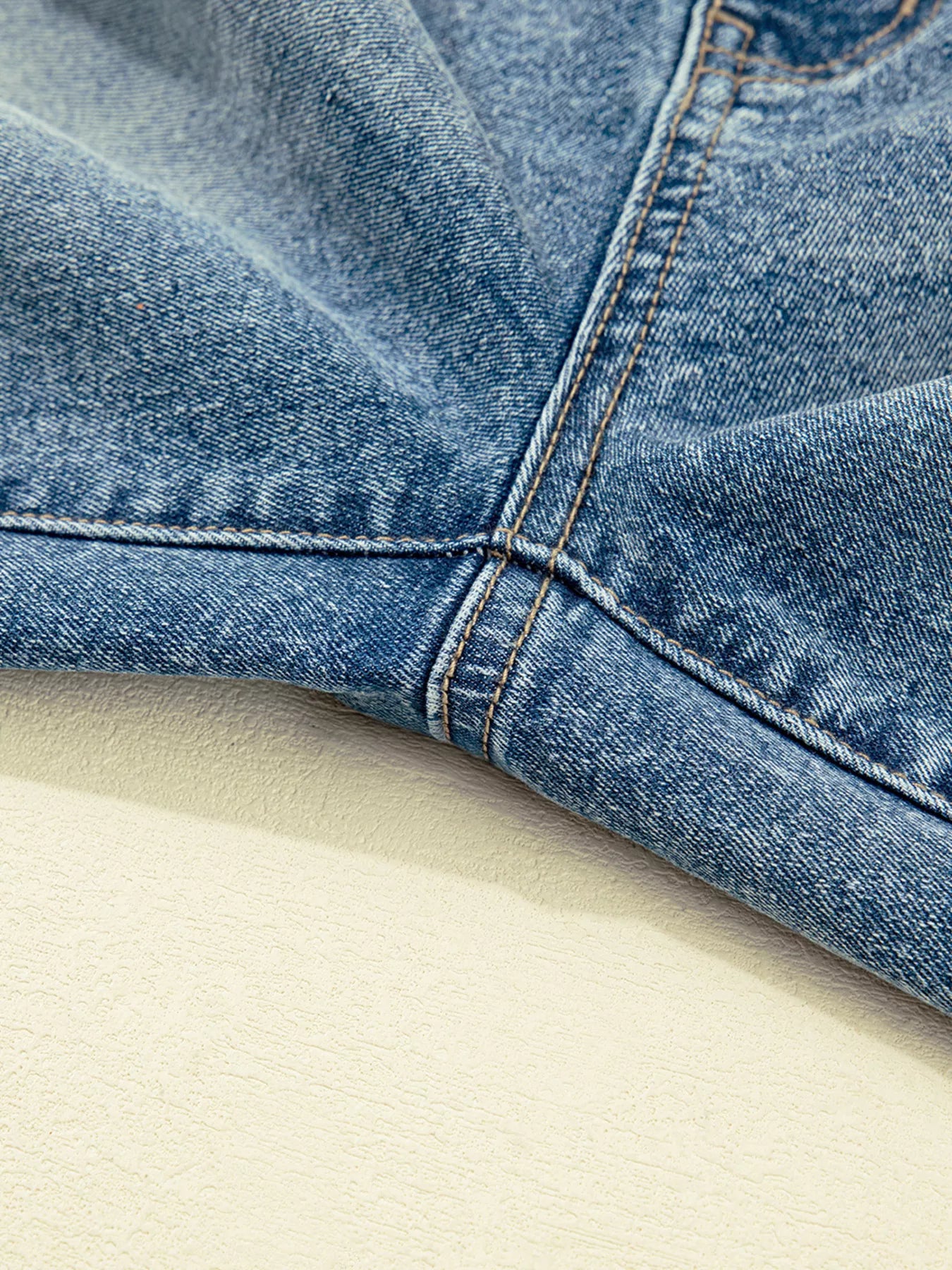 Vintage Washed Seam Detail Shift Jeans