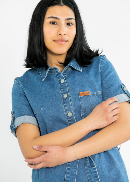 Ada Denim Midi Dress