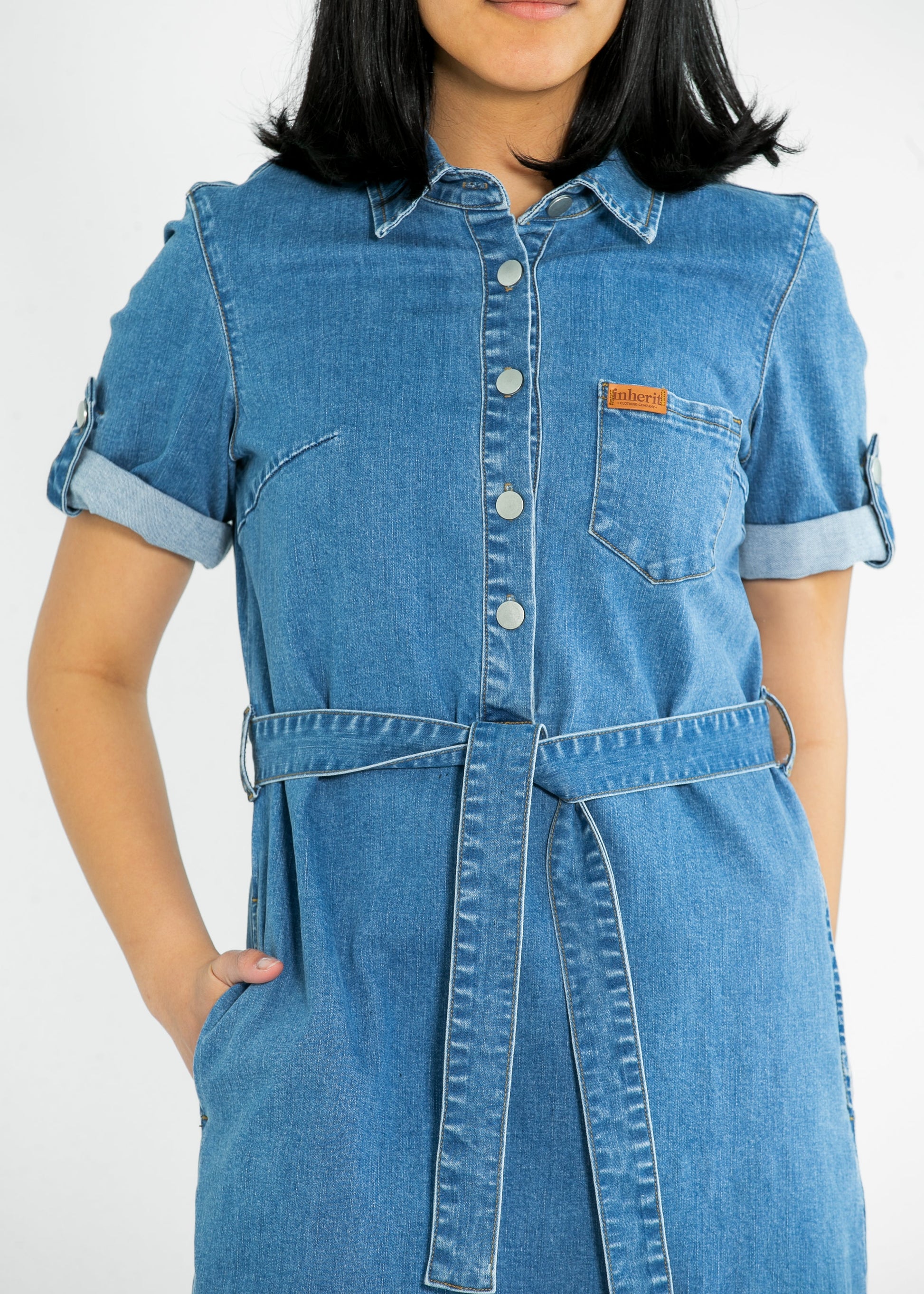 Ada Denim Midi Dress