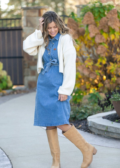 Ada Denim Midi Dress