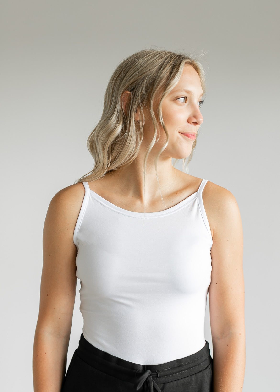 Adjustable Layering Cami White