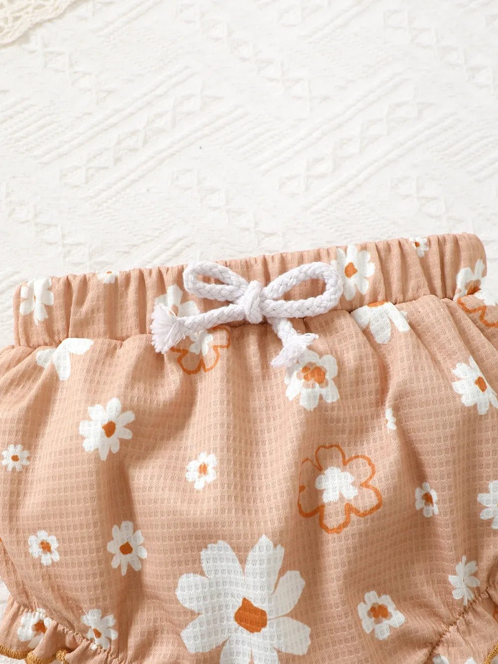 Children's Ruffled Floral Bodysuit and Bloomer, Headband Set
