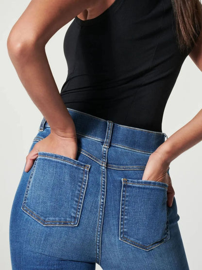 Full Size High-Waisted Flare Jeans Plus Size