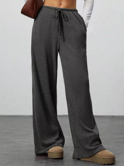 Relaxed Fit Wide Leg Pants