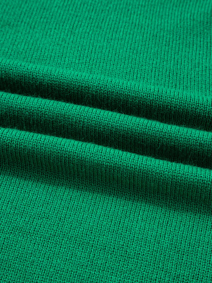 Solid Color Knit Button Drop Shoulder Sweater Cardigan