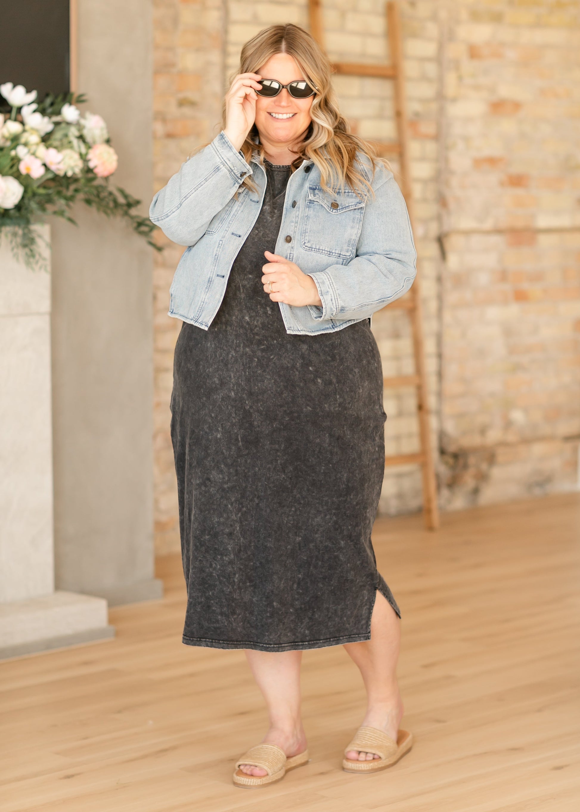 Alex Sleeveless Midi Dress - FINAL SALE