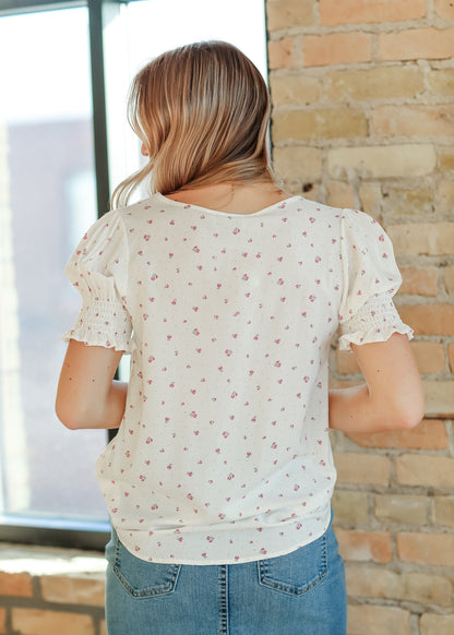 Alisa Short Ruffle Sleeve Top - FINAL SALE