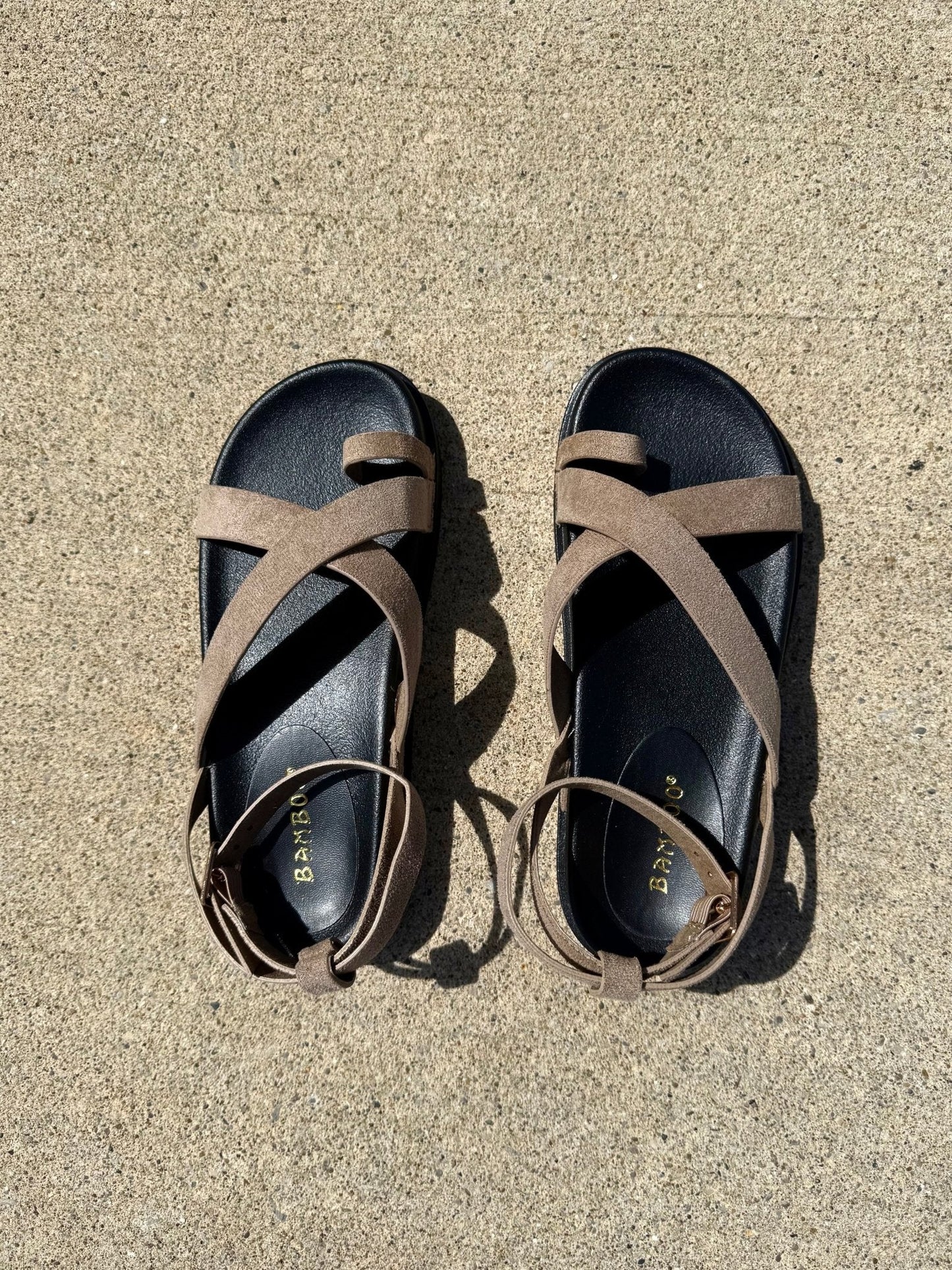 Amanda Oatmeal Strappy Platform Sandals - FINAL SALE