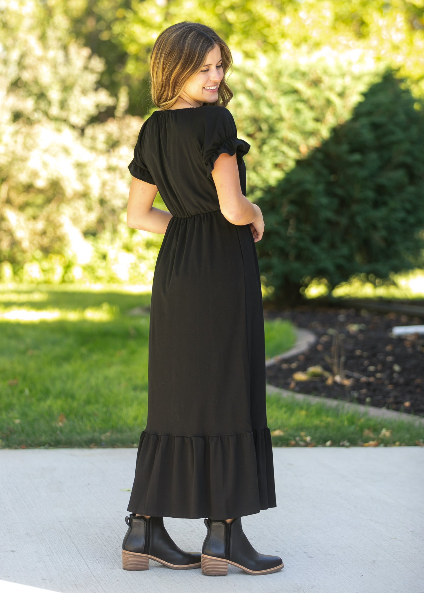 Amy Puff Sleeve Maxi Dress
