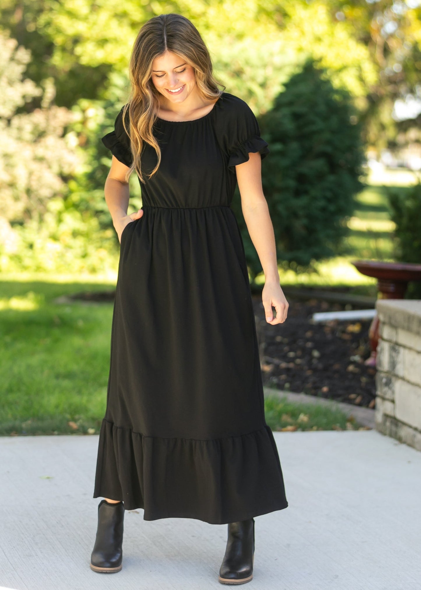 Amy Puff Sleeve Maxi Dress