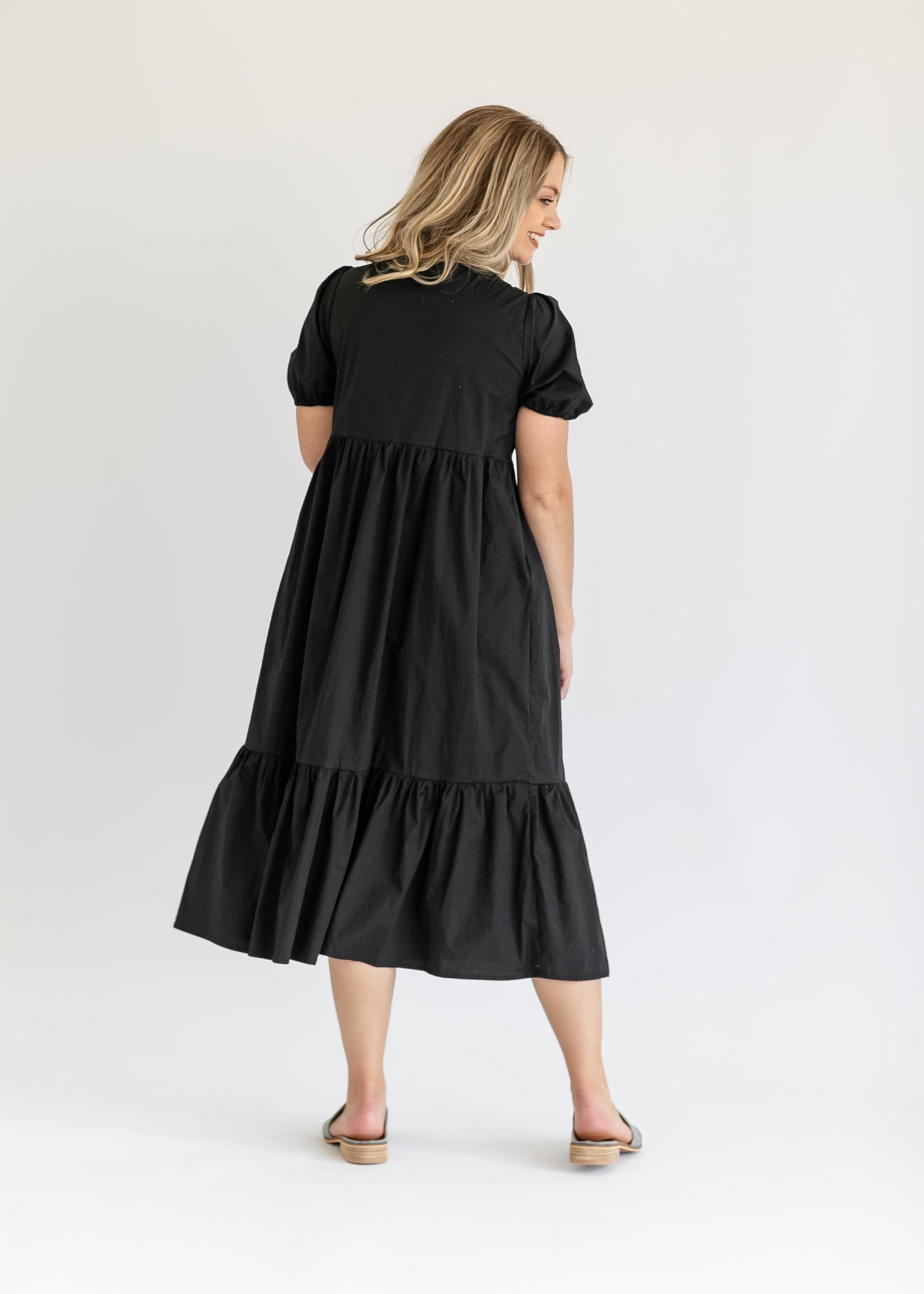 Ava Square Neck Midi Dress