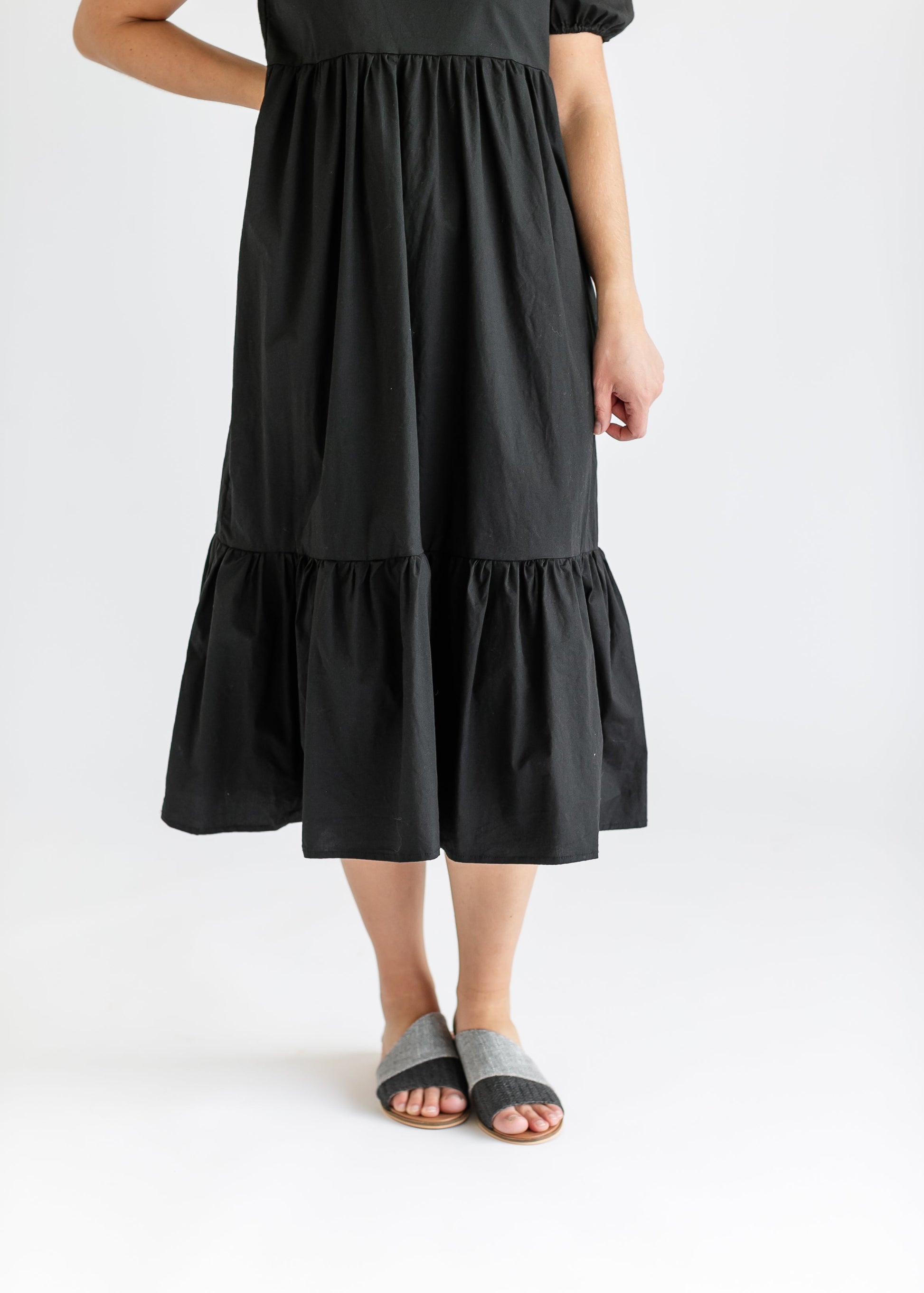 Ava Square Neck Midi Dress