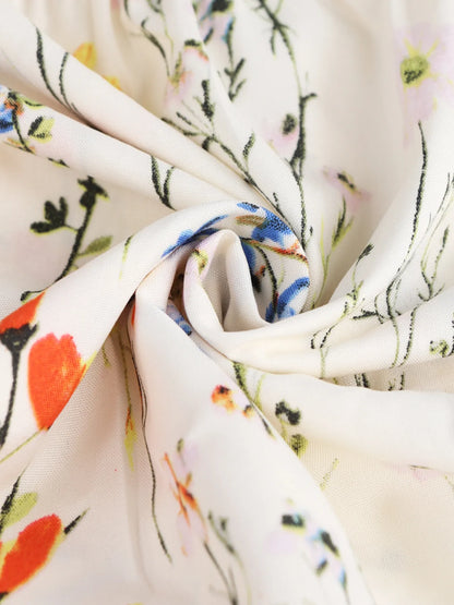 Floral Tiered Maxi Skirt