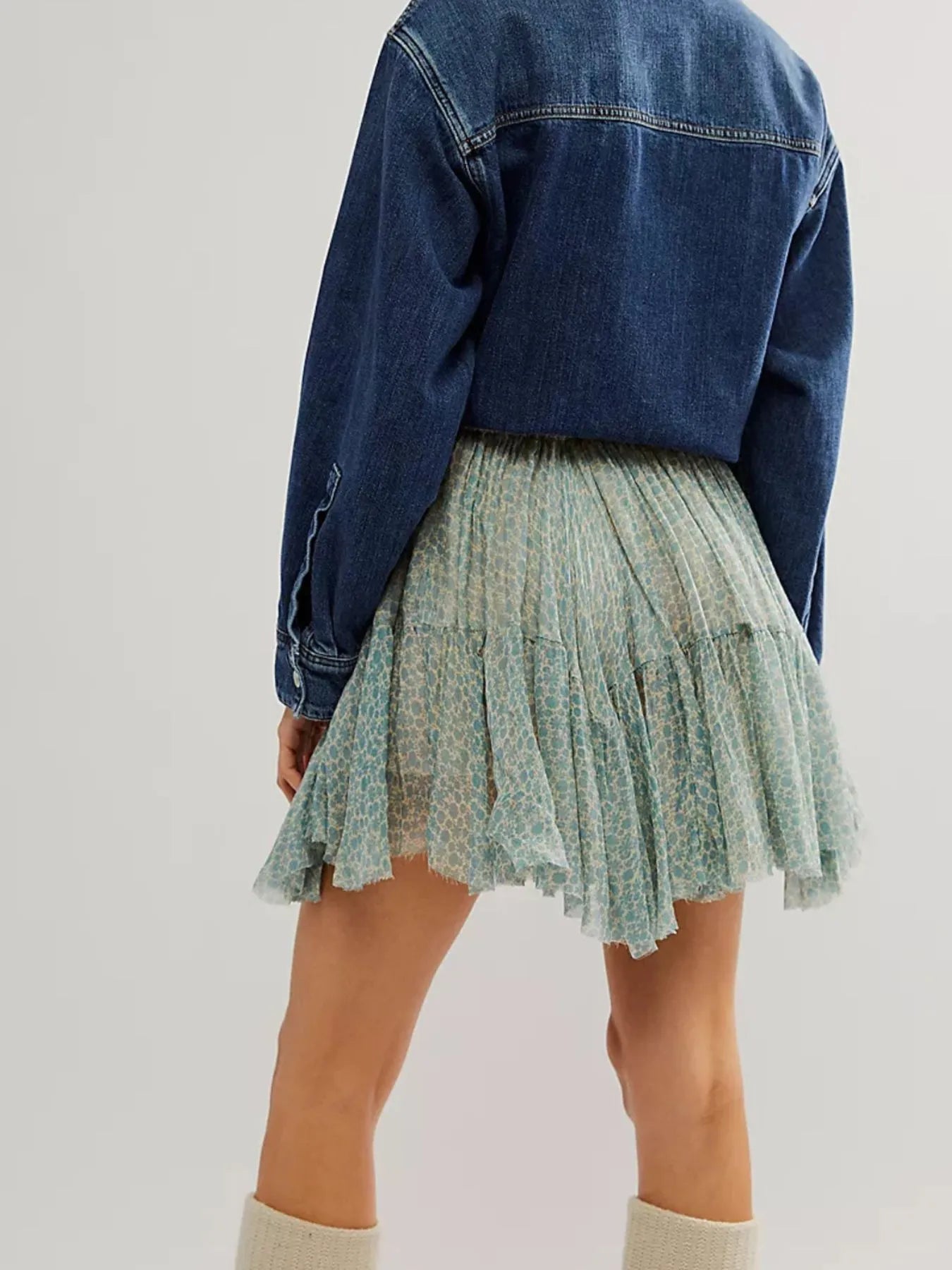 Floral Print Mini Skirt