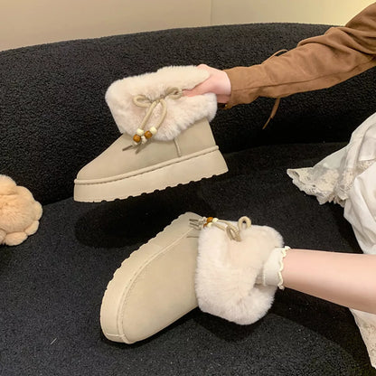 Round Toe Platform Boots