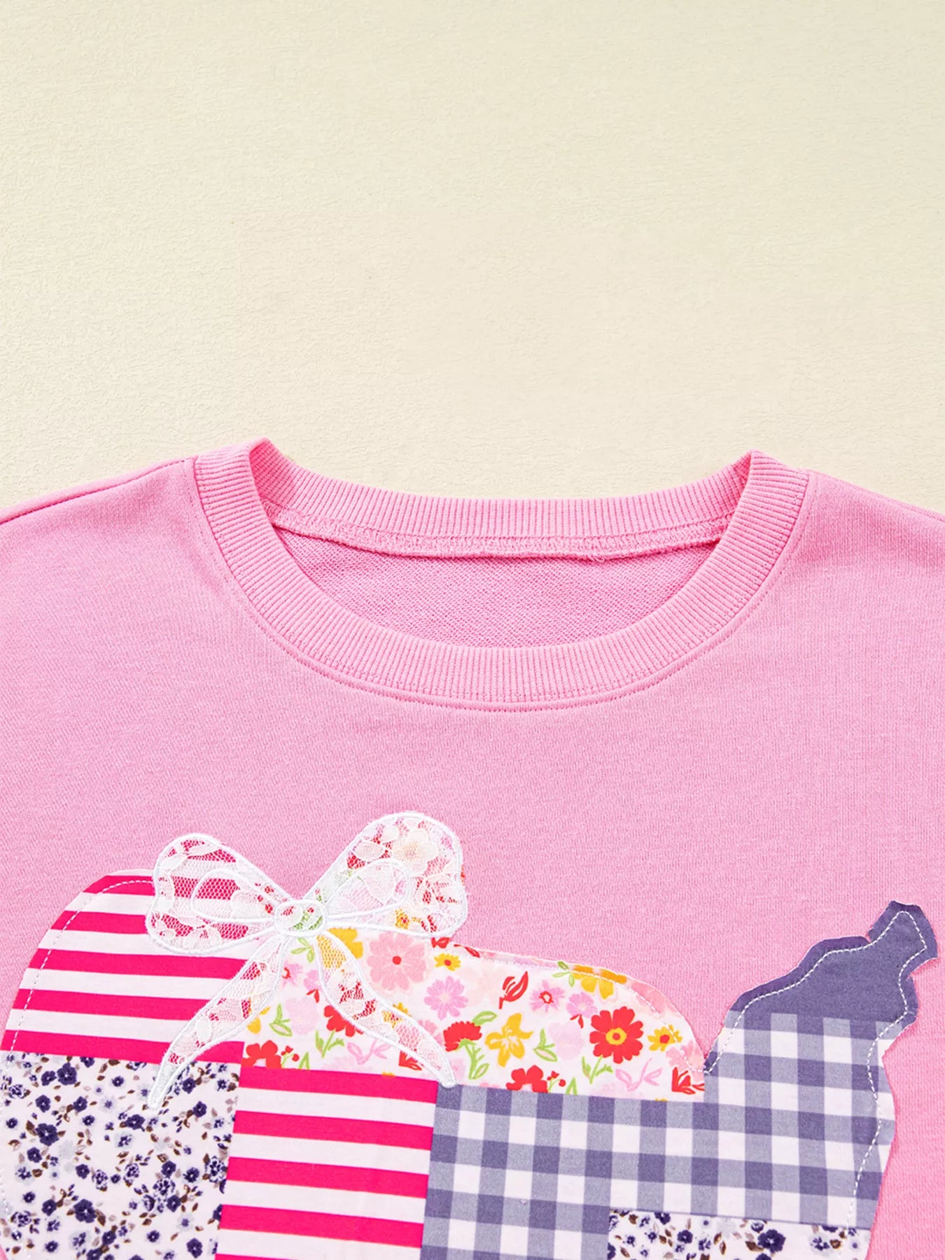 USA Map Patched Long Sleeve Sweatshirt