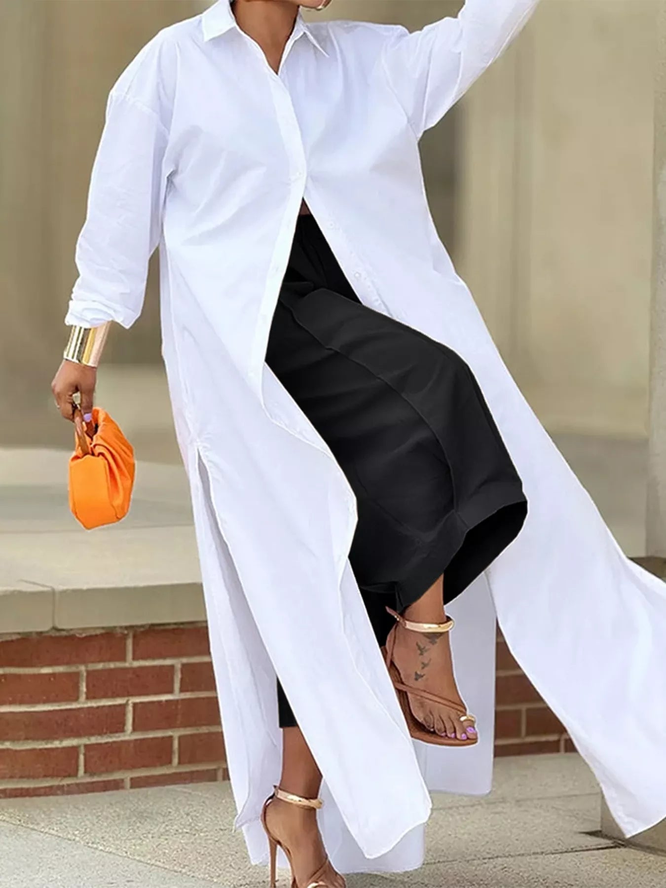 Wide Leg Pleated Detail Pants