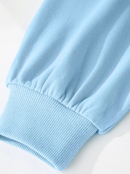 Color Block Snap Buttons Sweatshirt