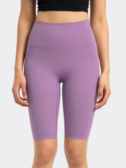 Millennia High Rise Wide Waistband Active Shorts Lavender