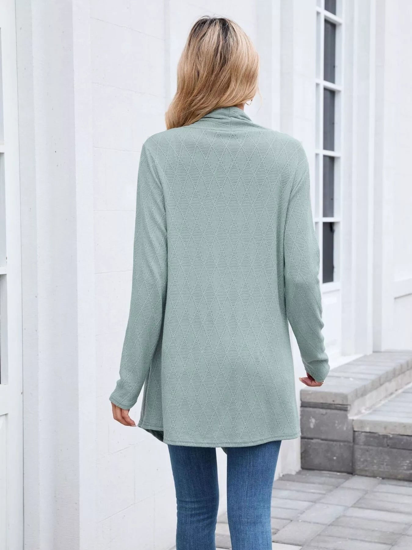 Open Front Long Cardigan