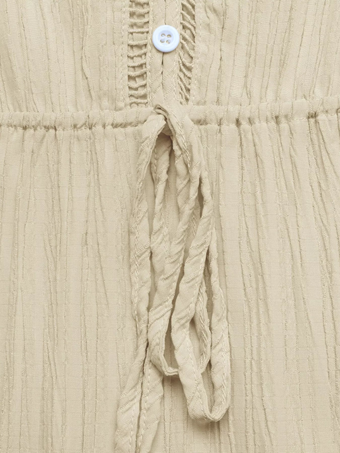 Tiered V-Neck Long Sleeve Dress