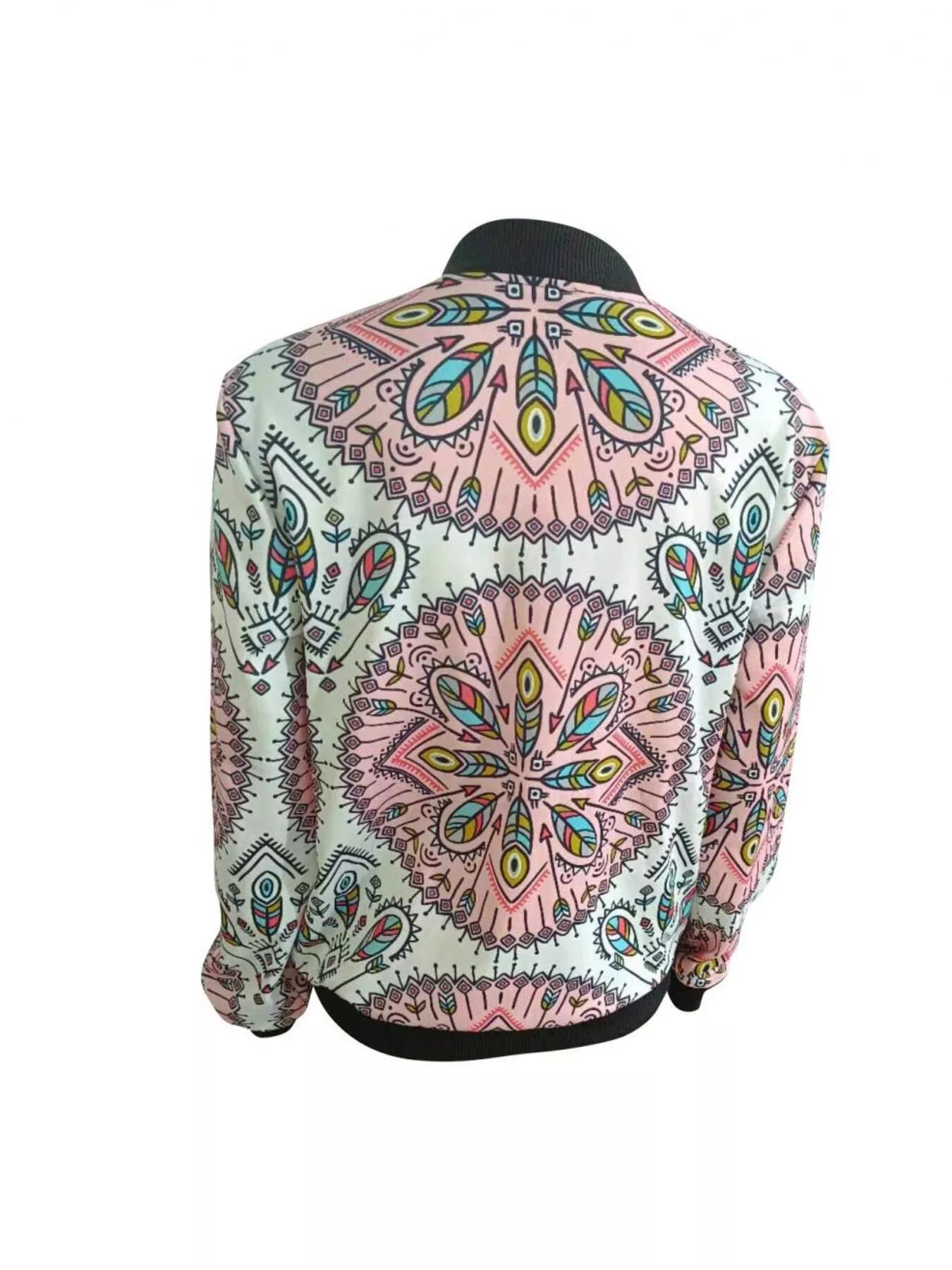 Zip Up Printed Jacket