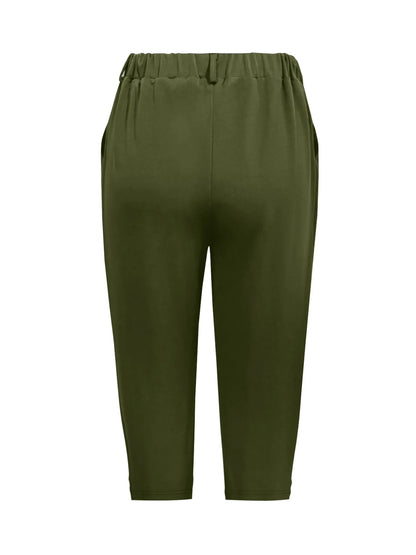Pleated Detail Pants with Pockets