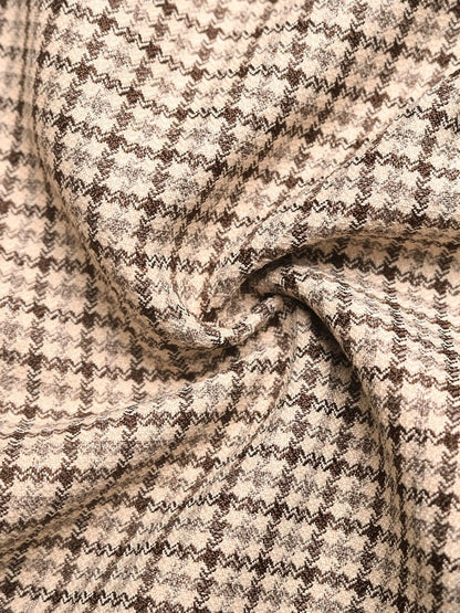 Plaid Zip Up Long Sleeve Jacket