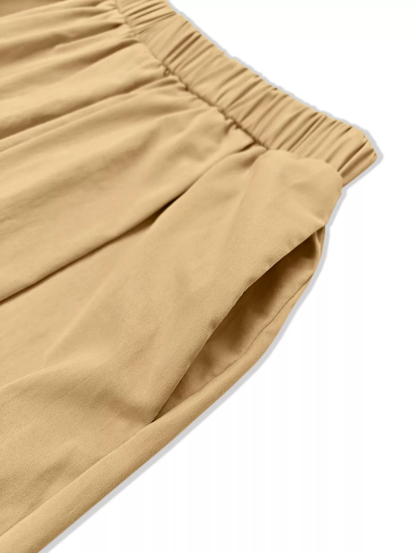 Wide Leg Pleated Detail Pants