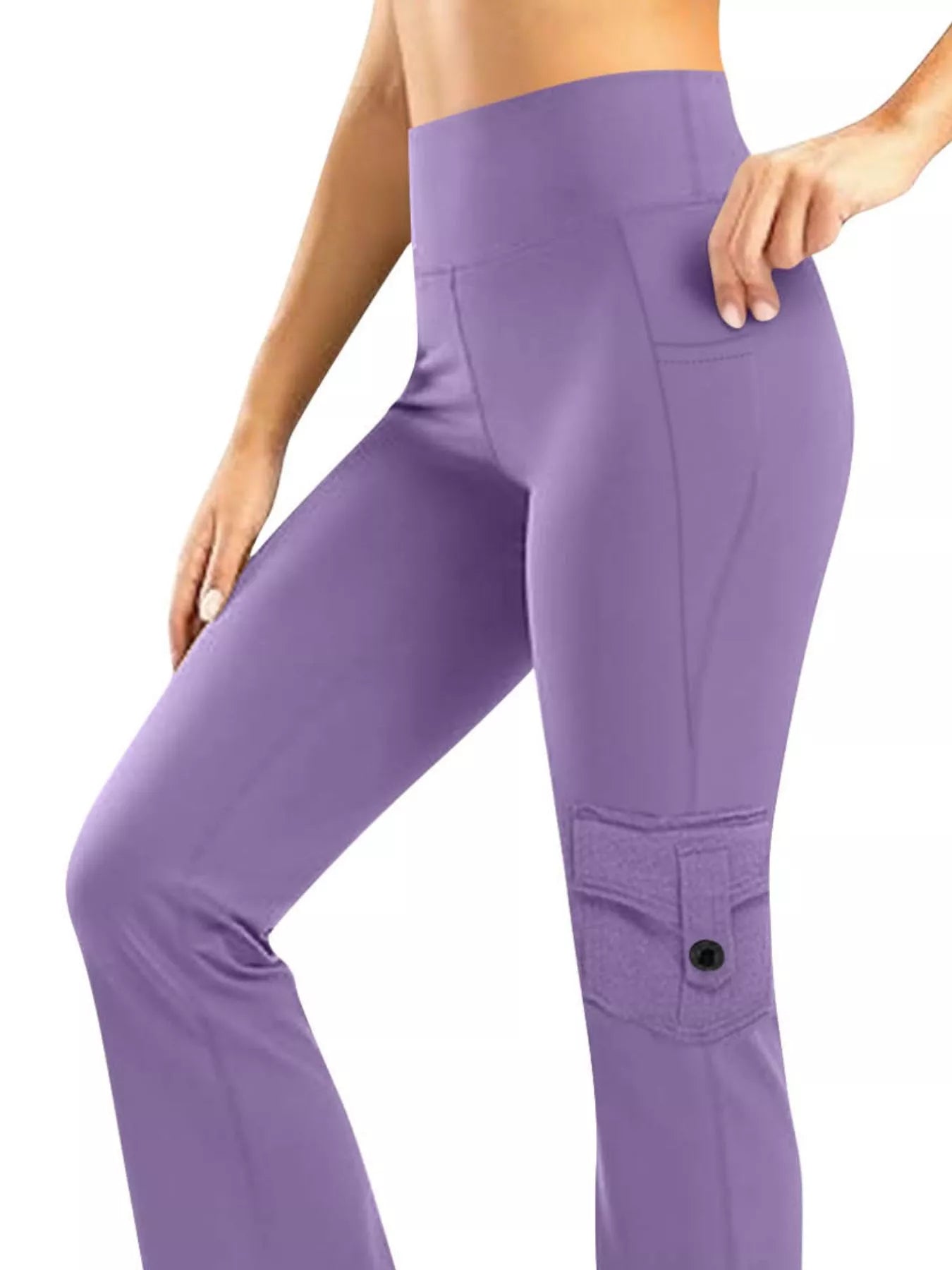 High-Waisted Yoga Pants with Pockets