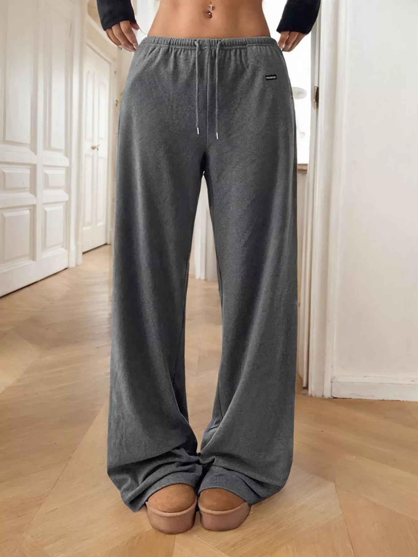 Relaxed Fit Drawstring Pants