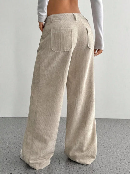 Wide Leg Corduroy Pants