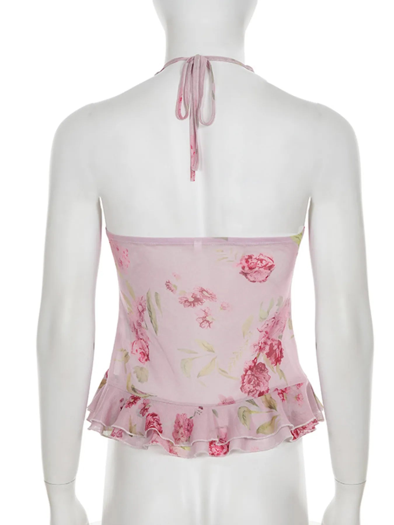 Floral Halter Neck Cami