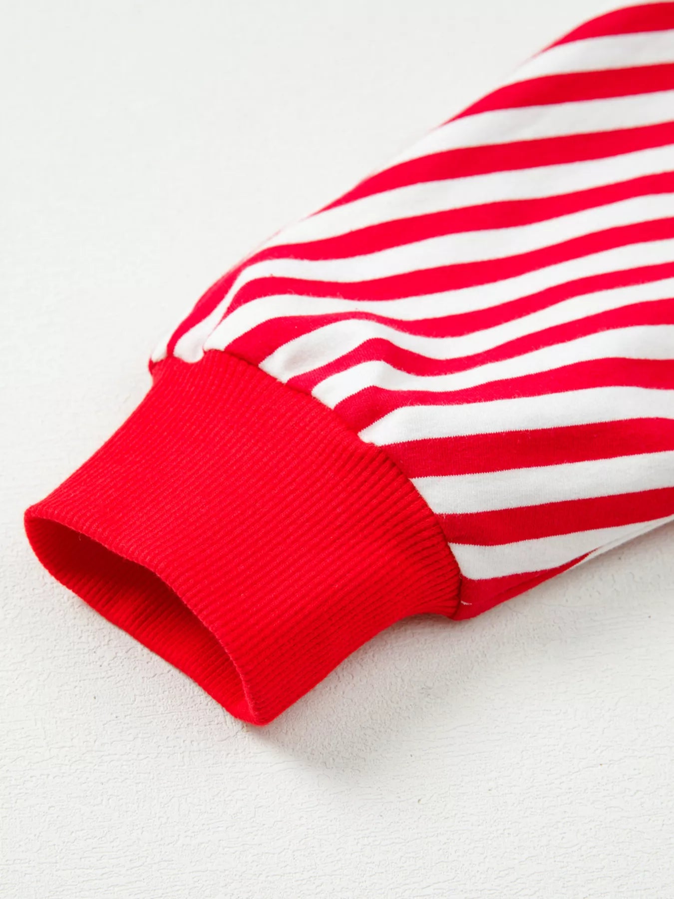 Stripe Exposed Seam Drop Shoulder Casual Top