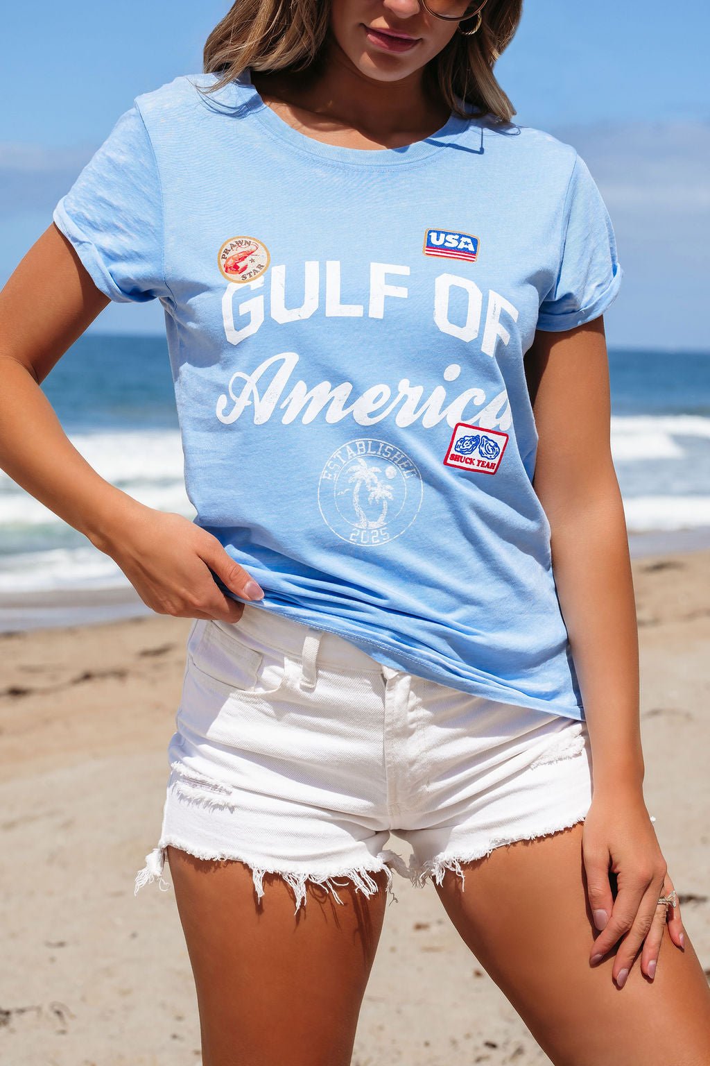 Blue Gulf of America Graphic Tee - FINAL SALE
