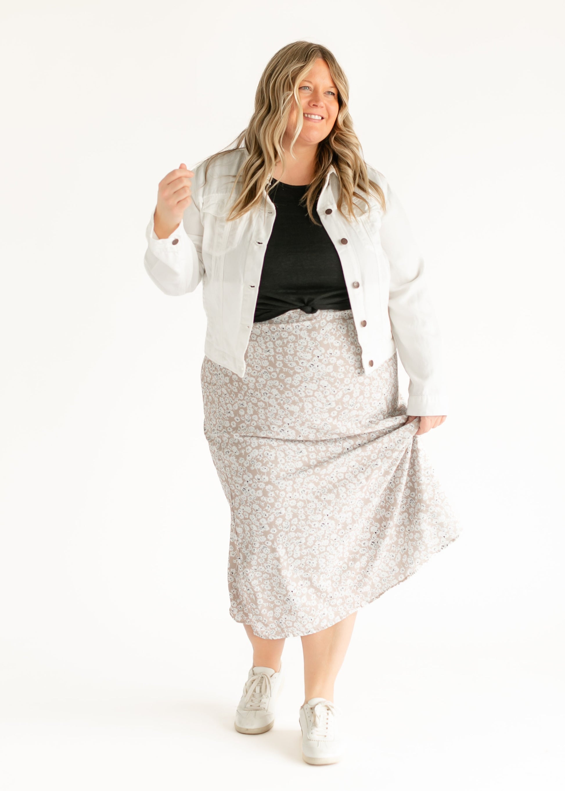 Braylyn Floral Midi Skirt - FINAL SALE