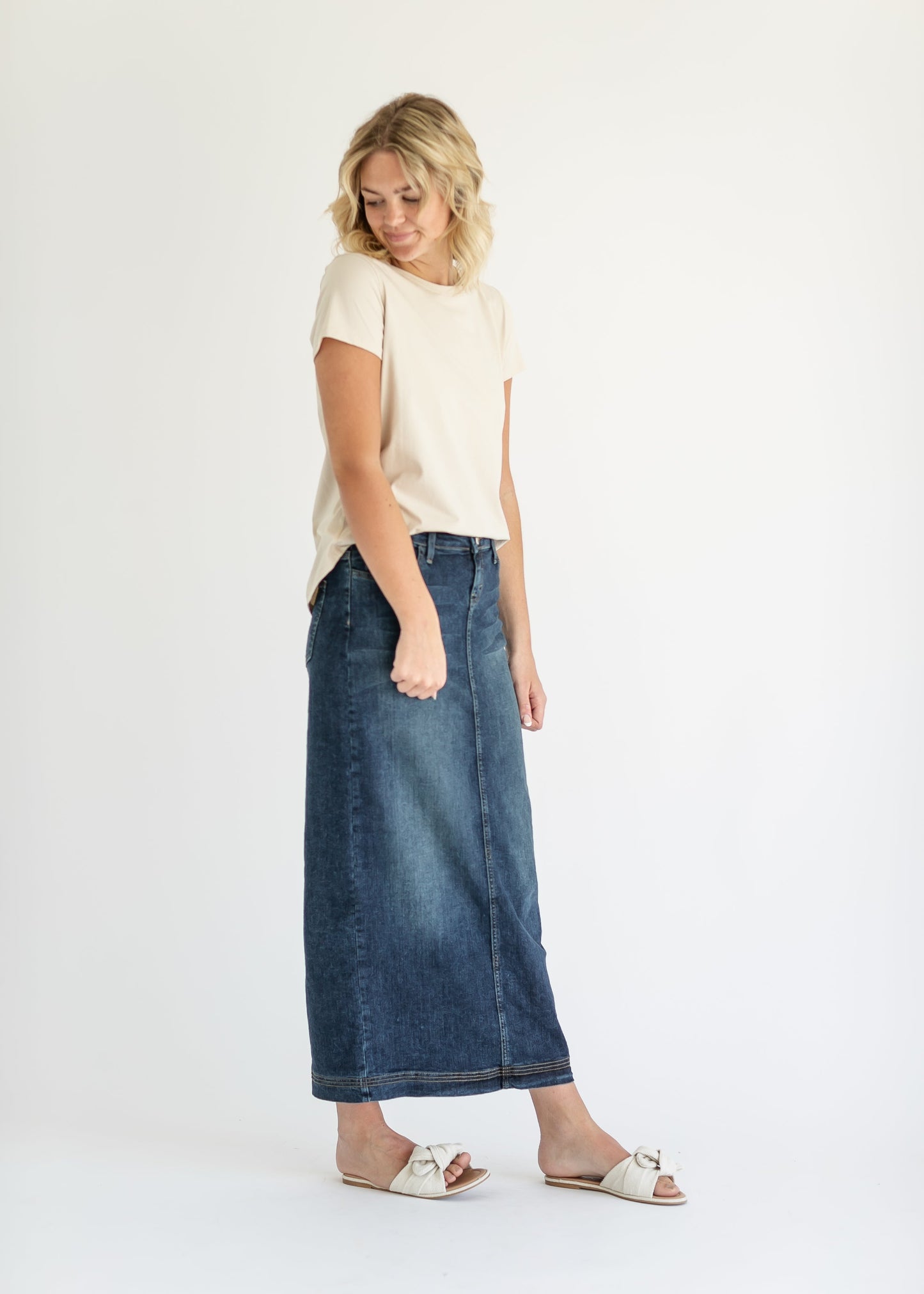Bria Long Denim Maxi Skirt - FINAL SALE