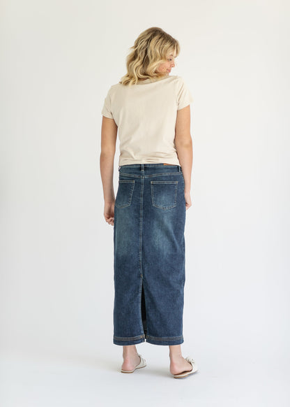 Bria Long Denim Maxi Skirt - FINAL SALE