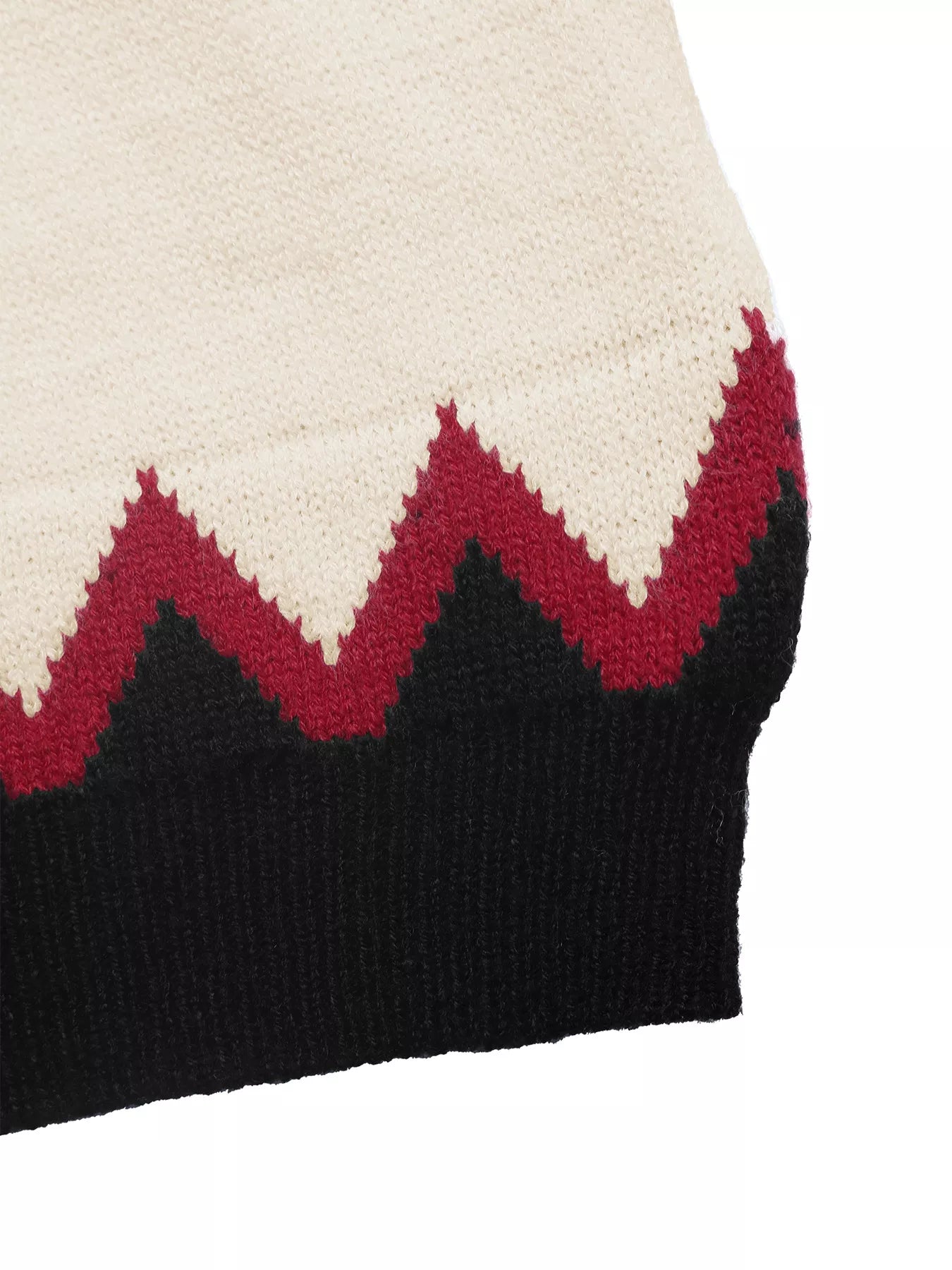 Chevron Pattern Long Sleeve Sweater