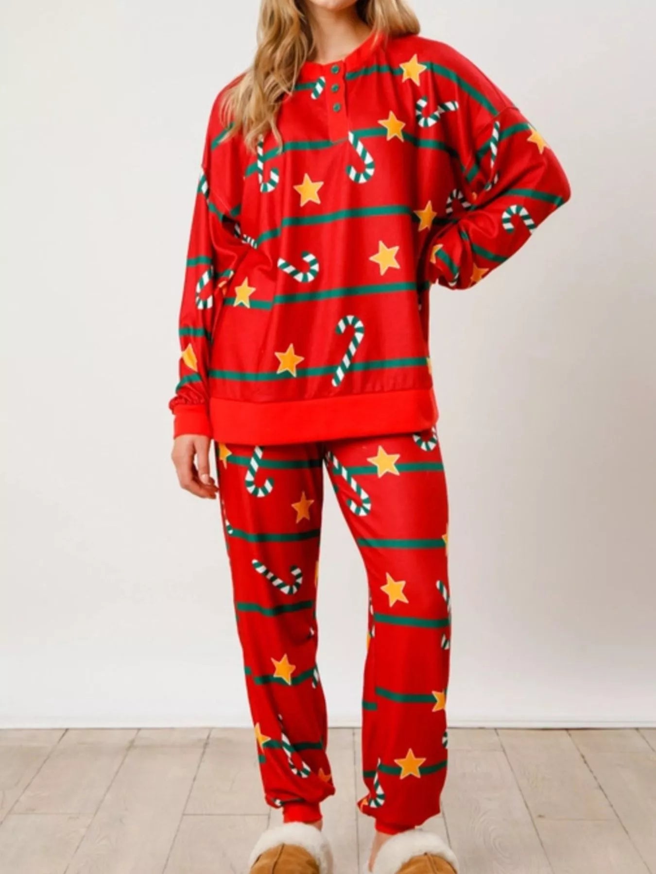 Christmas Long Sleeve Top and Pants Lounge Set