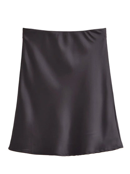 Satin Mini Skirt