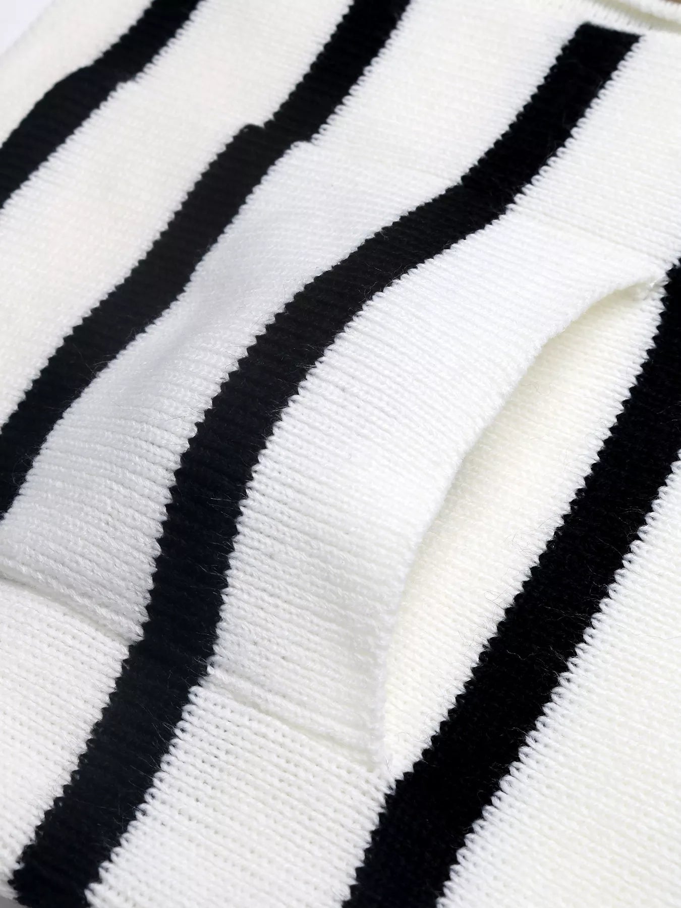 Striped Button-Front Cardigan